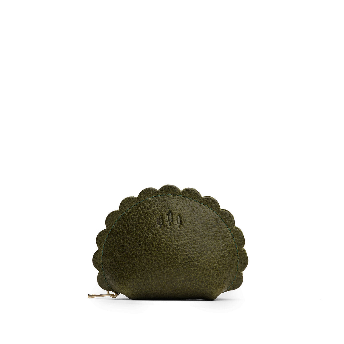 Marigold Pouch - Pebbled Olive / Small