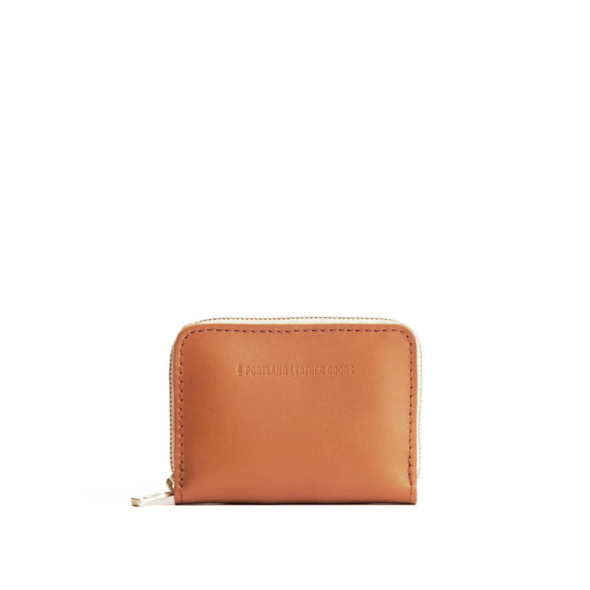 'Almost Perfect' Small Zip Wallet - Biscuit