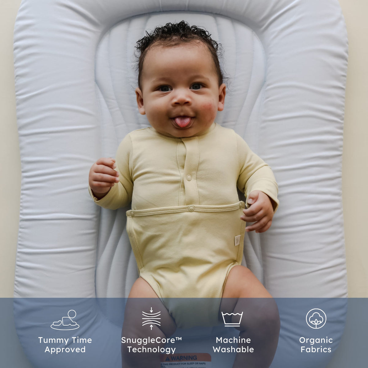 Snuggle Me Infant Lounger Wave - Sky - Image 5