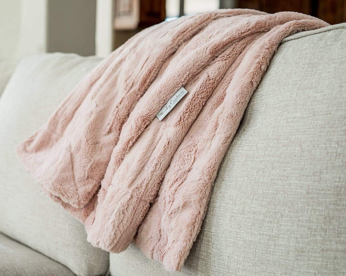 Sorbet Blush Pink Blanket - Image 2