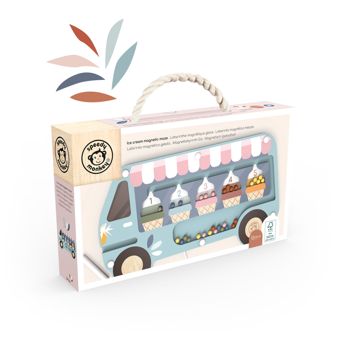 Speedy Monkey Ice Cream Magnetic Maze - Image 2