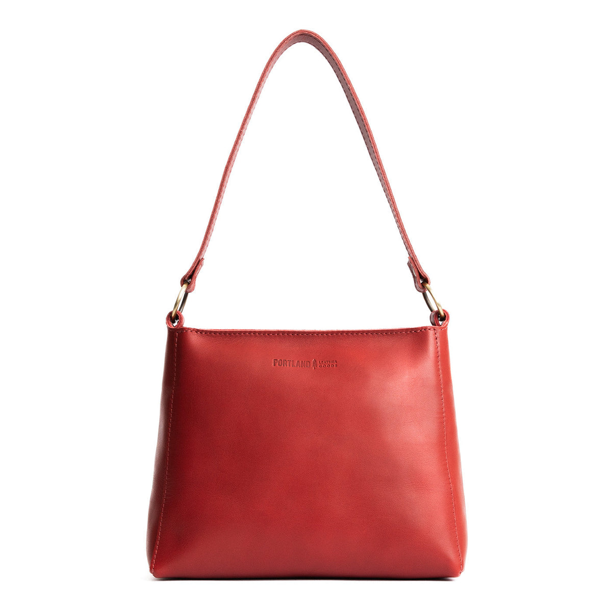 'Almost Perfect' Triangle Shoulder Bag - Ruby