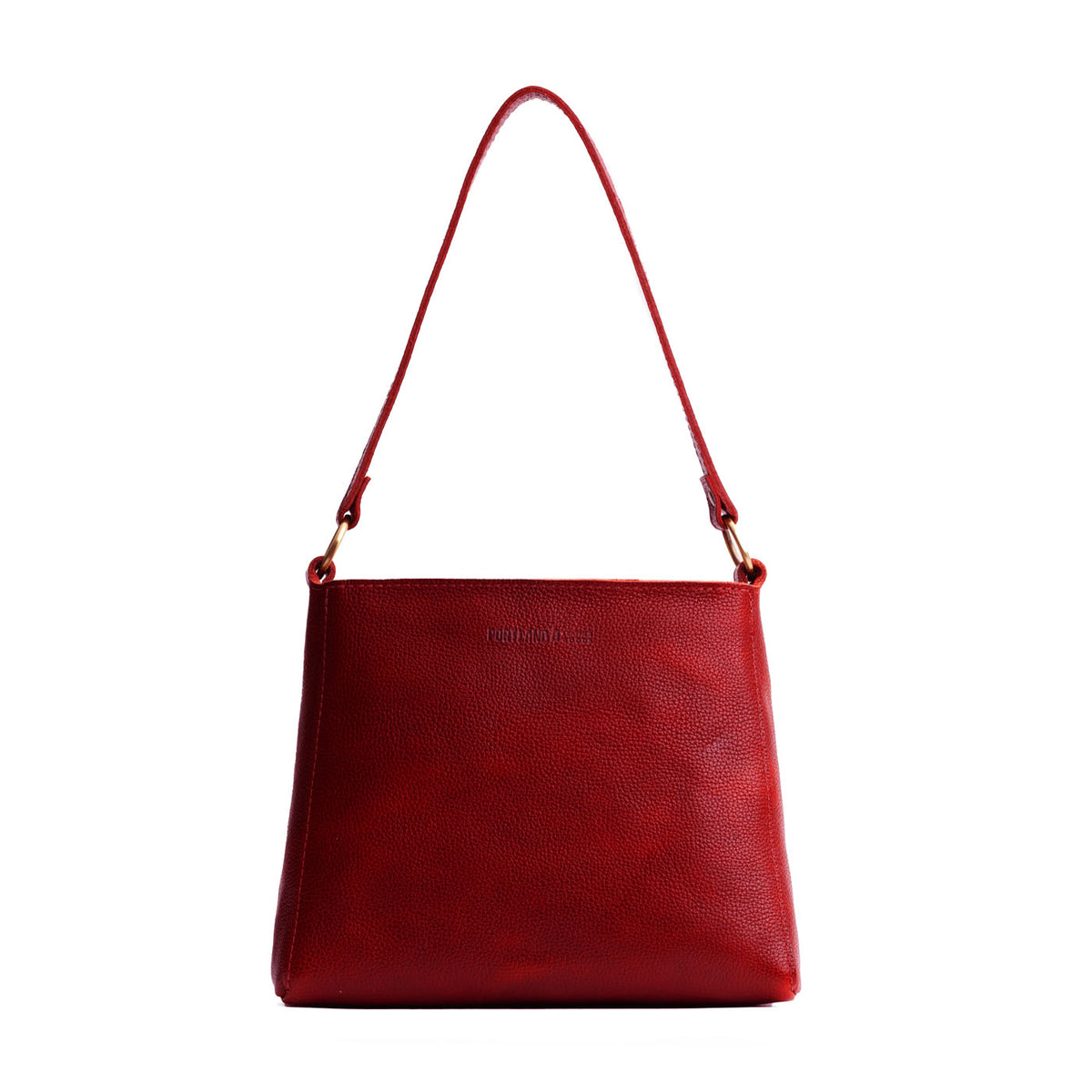 'Almost Perfect' Triangle Shoulder Bag - Chili Red