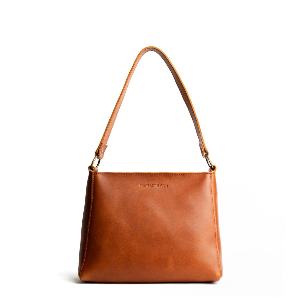 'Almost Perfect' Triangle Shoulder Bag - Honey / Small