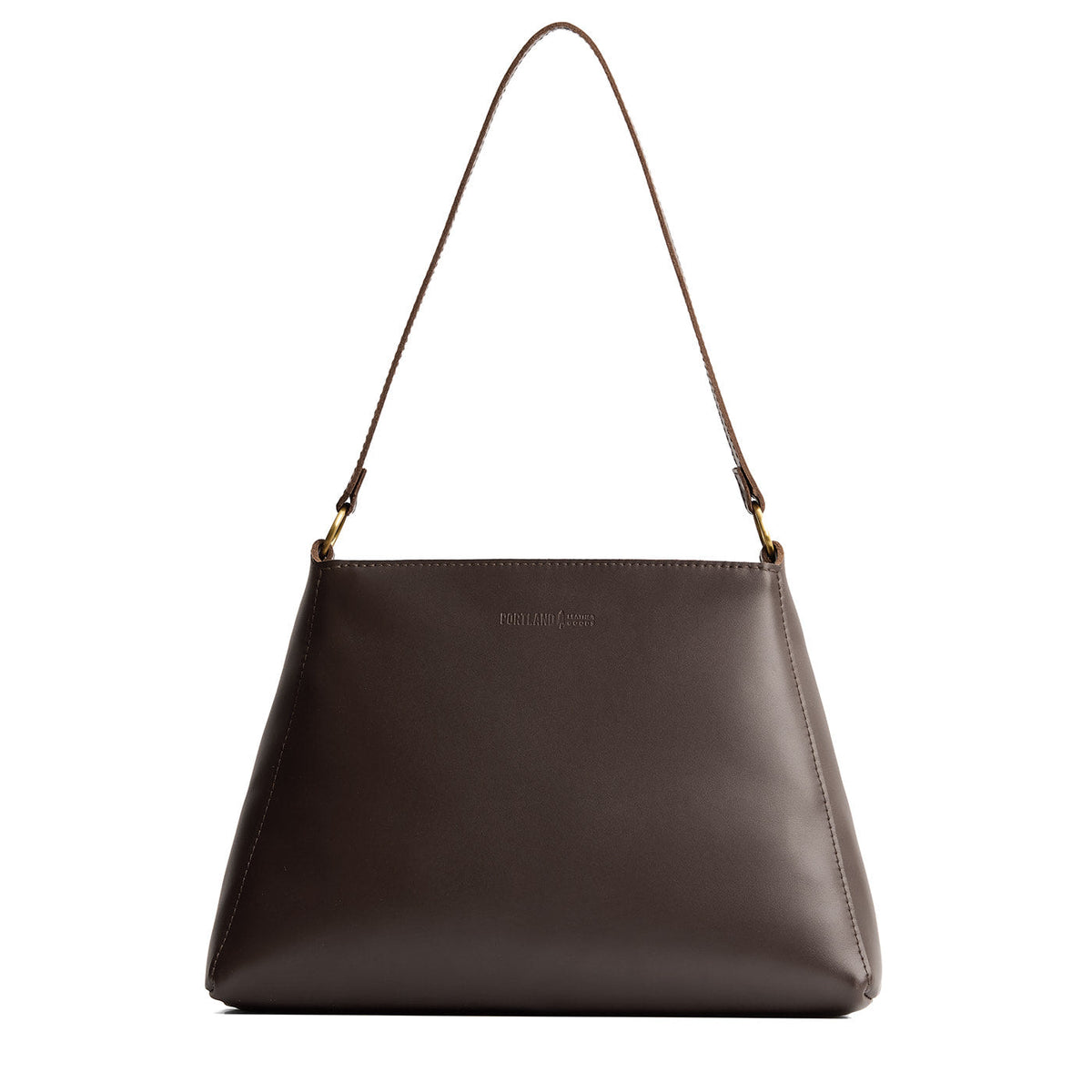 'Almost Perfect' Triangle Shoulder Bag - Grizzly / Large