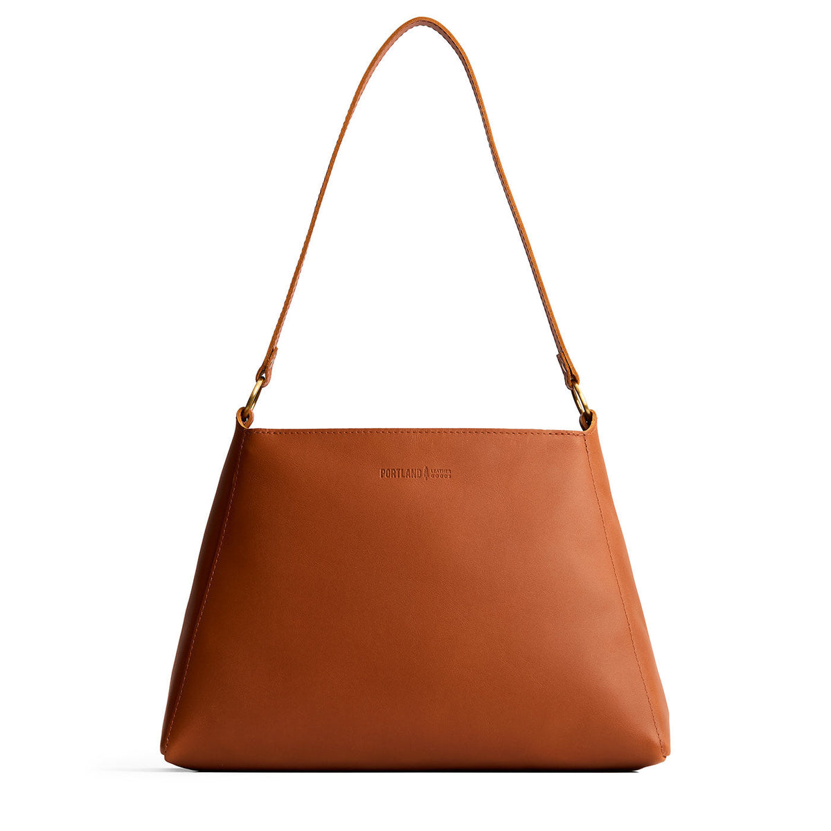 'Almost Perfect' Triangle Shoulder Bag - Honey / Large