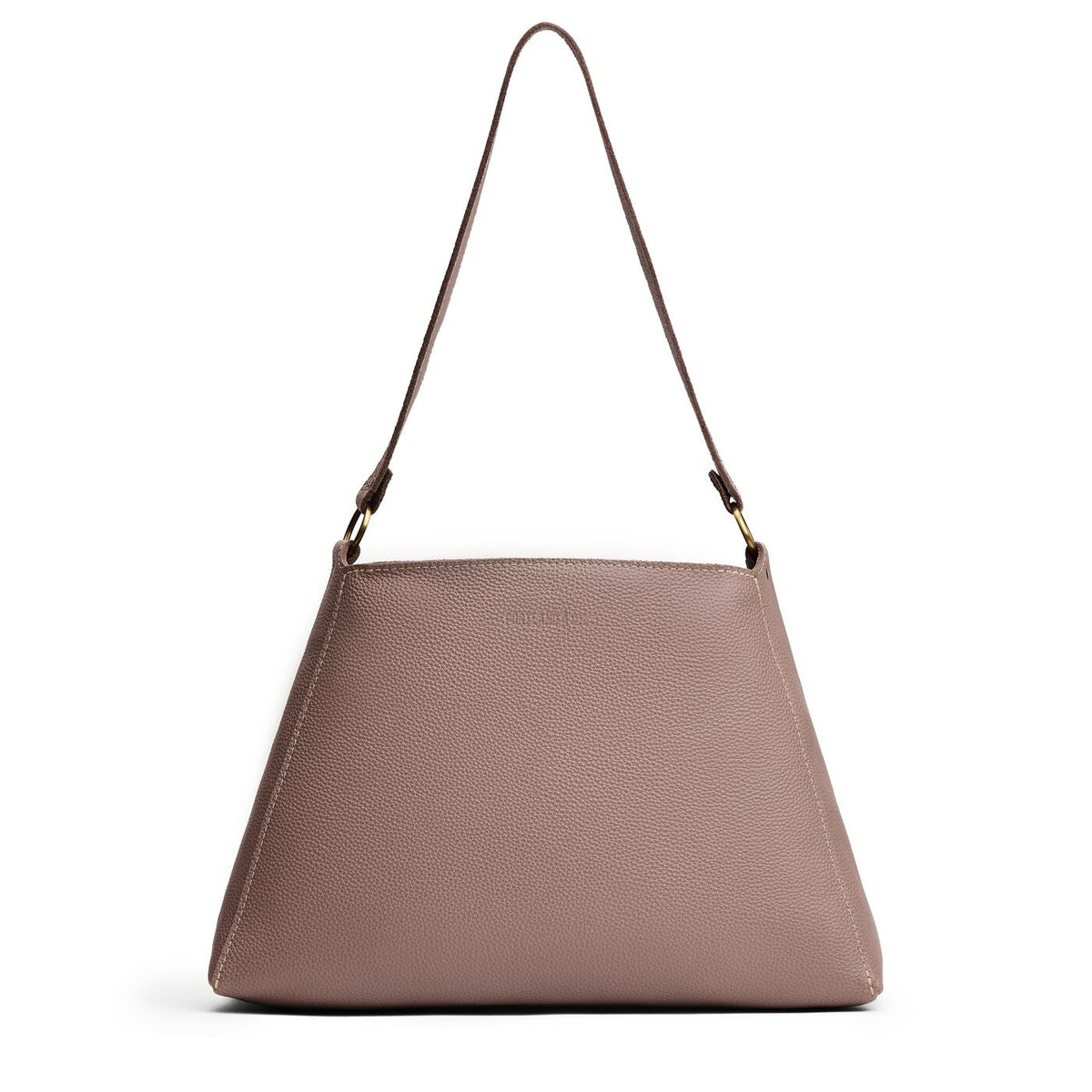 'Almost Perfect' Triangle Shoulder Bag - Sparrow / Large