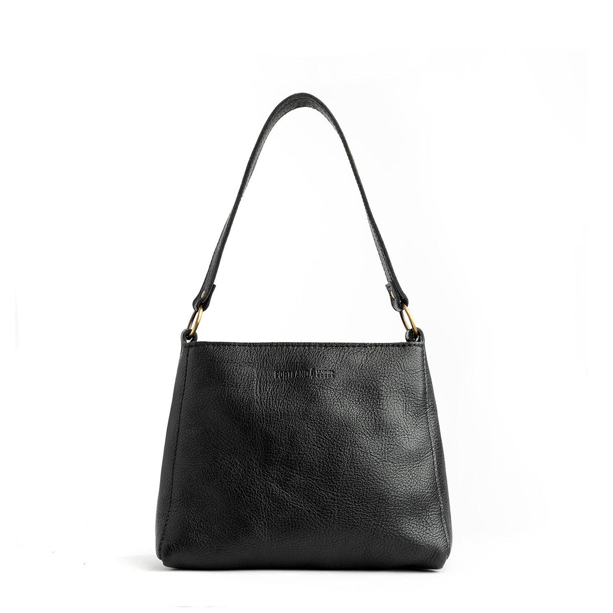 'Almost Perfect' Triangle Shoulder Bag - Pebbled--black / Small