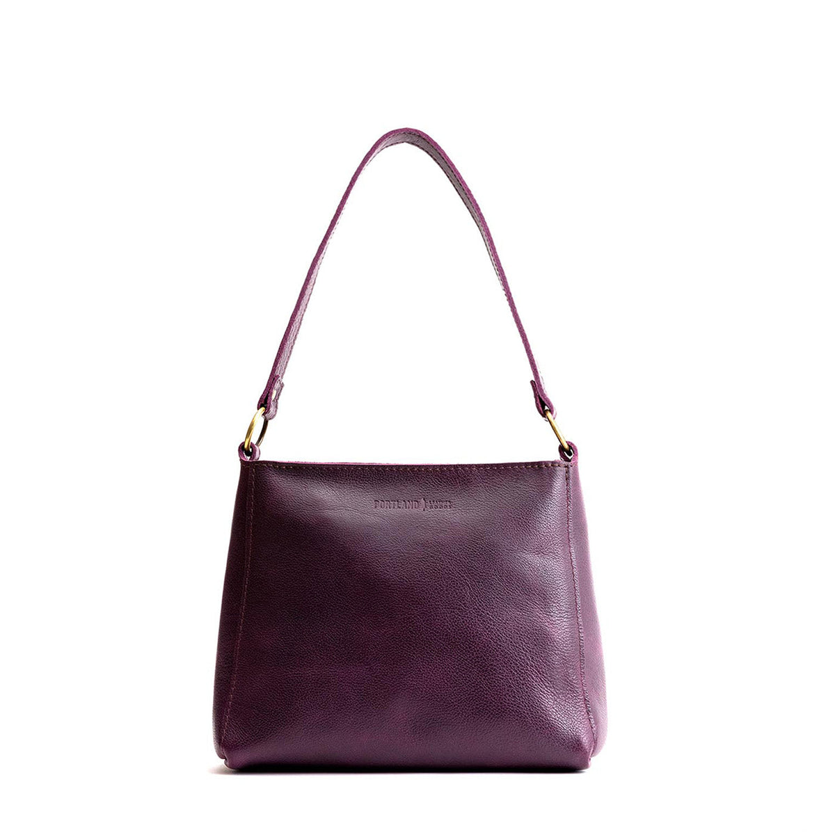 'Almost Perfect' Triangle Shoulder Bag - Plum / Small