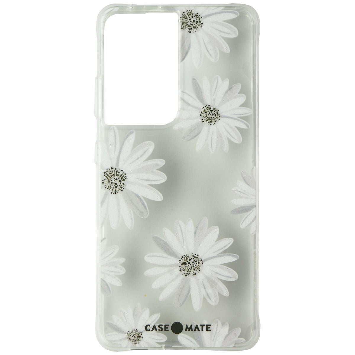 Case-Mate Prints Series Case for Samsung Galaxy S21 Ultra 5G - Glitter Daisies - New - Image 2