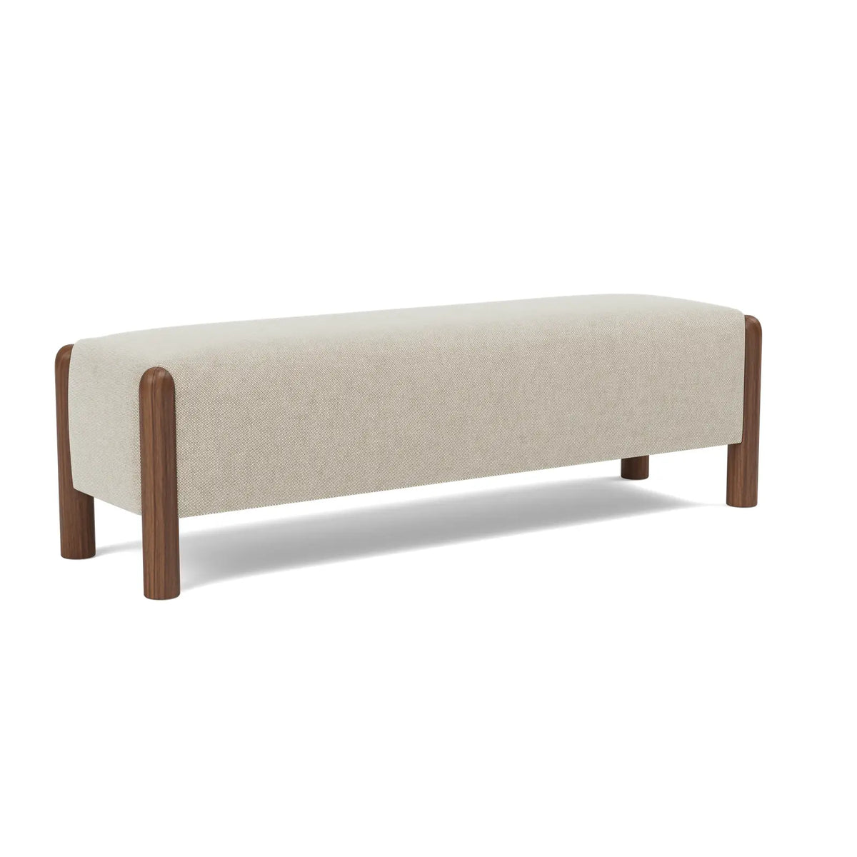 Laurel Bench - Dune / Walnut