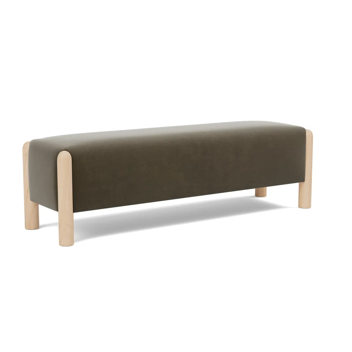 Laurel Bench - Mushroom / Maple