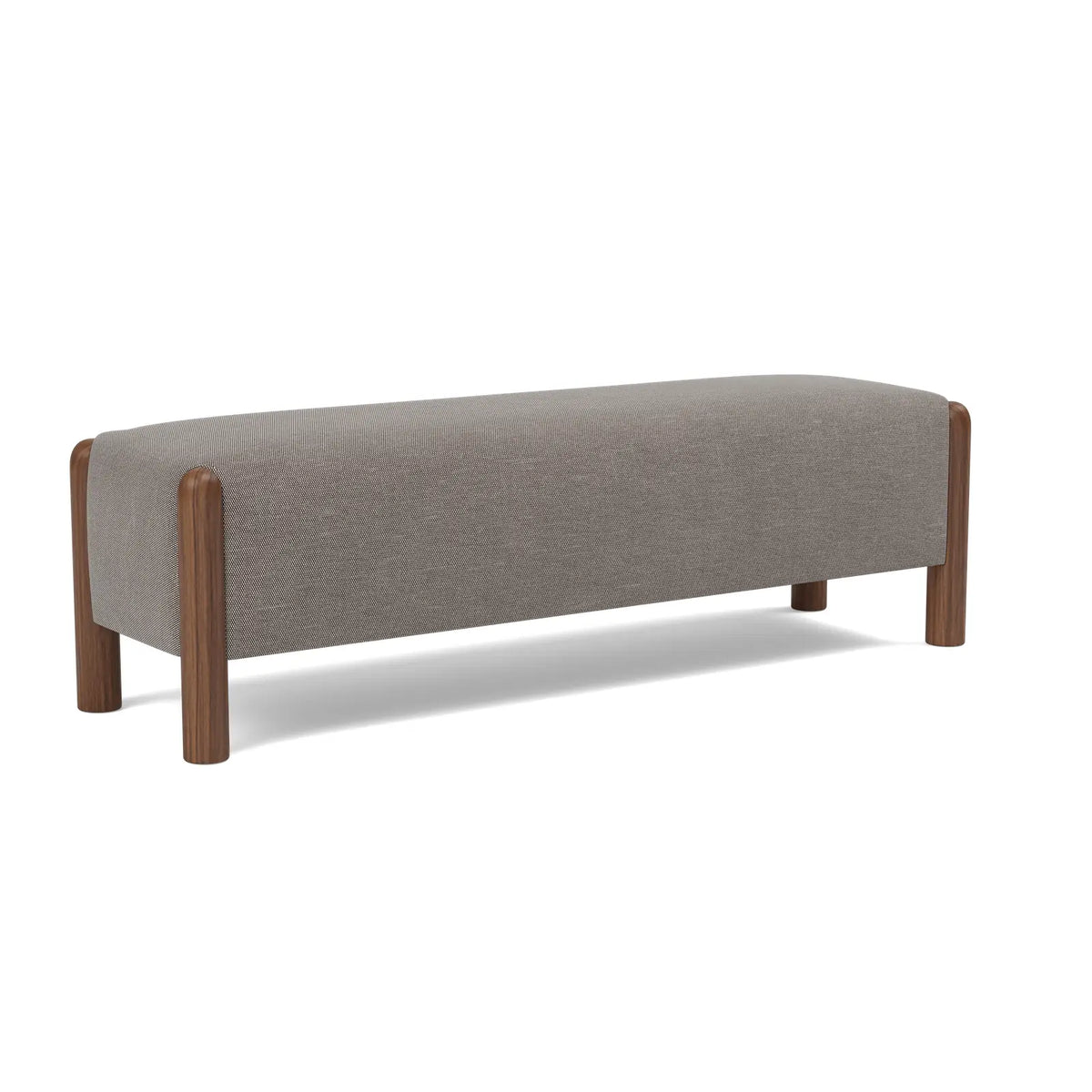 Laurel Bench - Bark / Walnut
