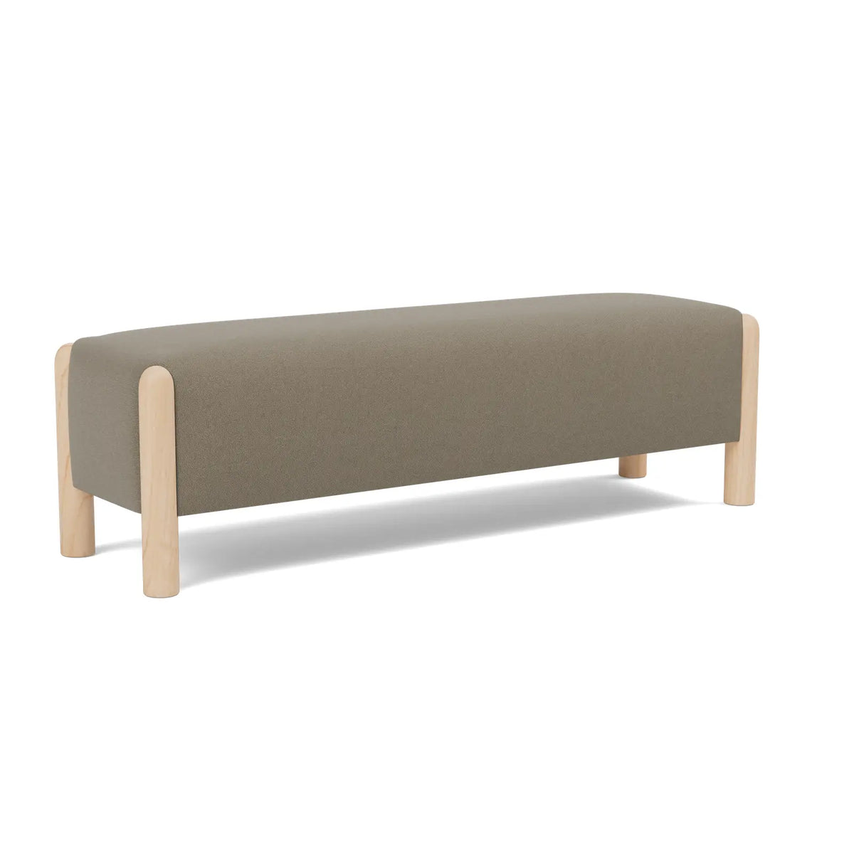 Laurel Bench - Pewter / Maple