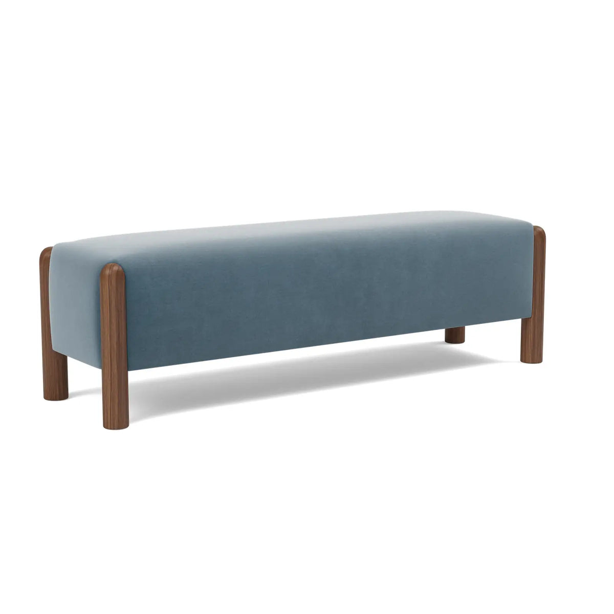 Laurel Bench - Wave / Walnut