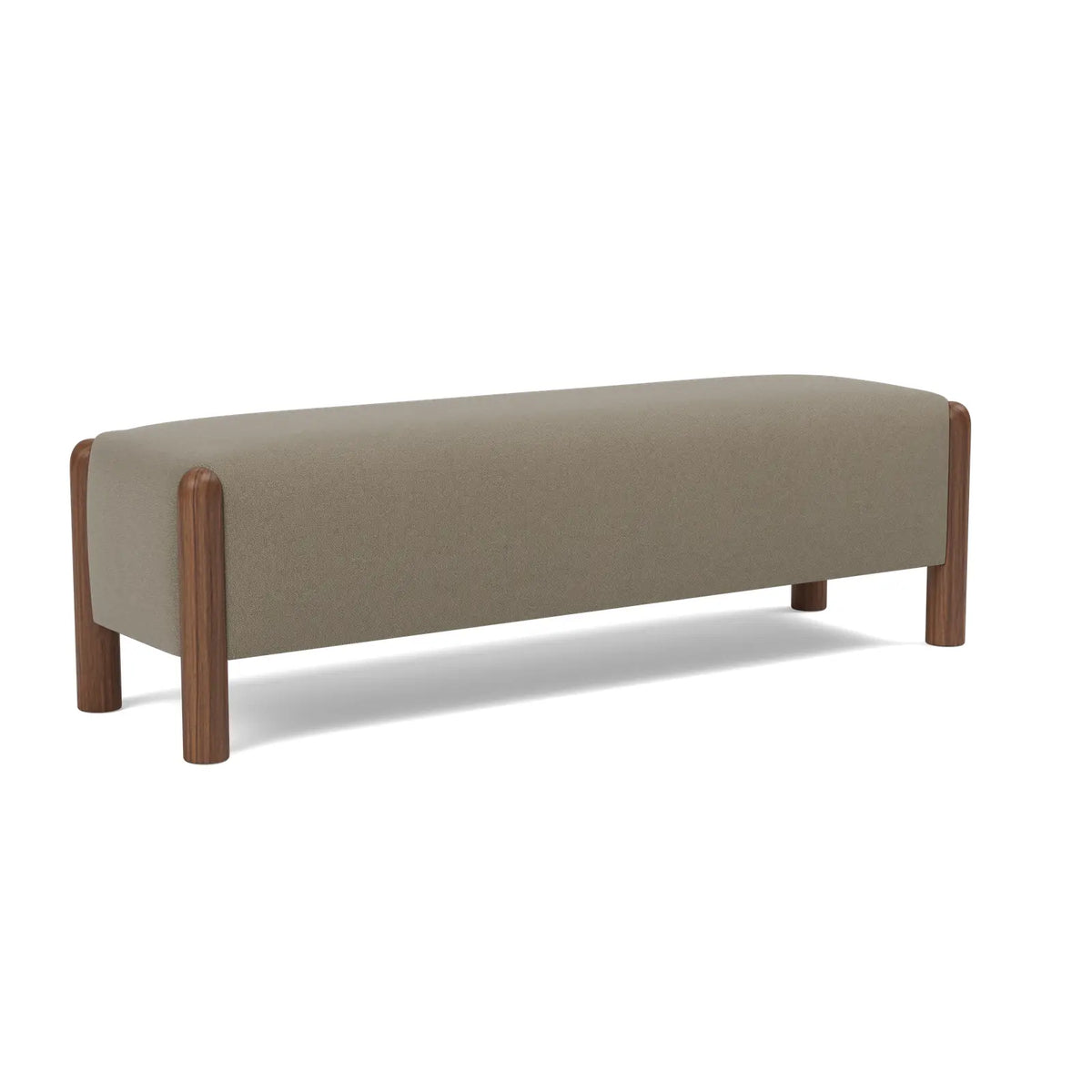 Laurel Bench - Pewter / Walnut