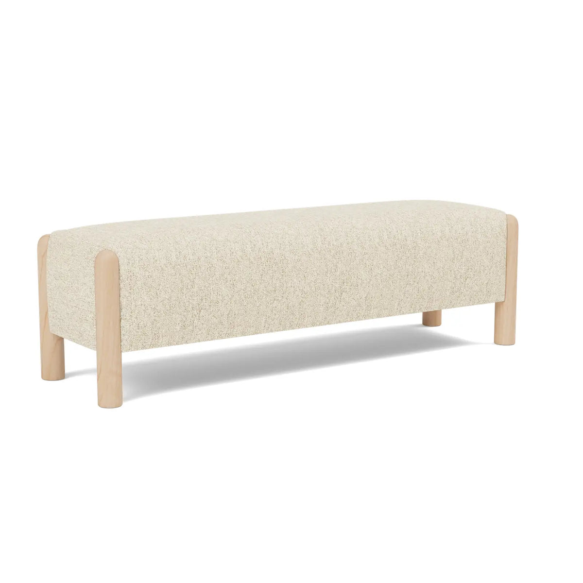 Laurel Bench - Parchment / Maple