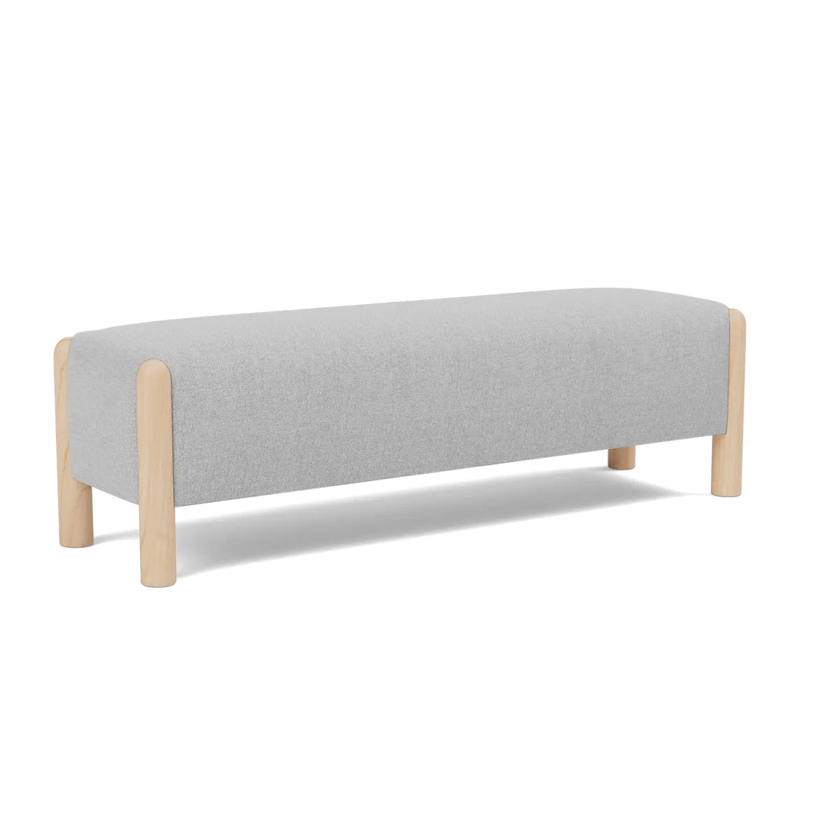 Laurel Bench - Steel / Maple