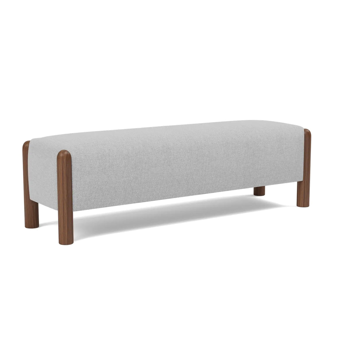Laurel Bench - Steel / Walnut