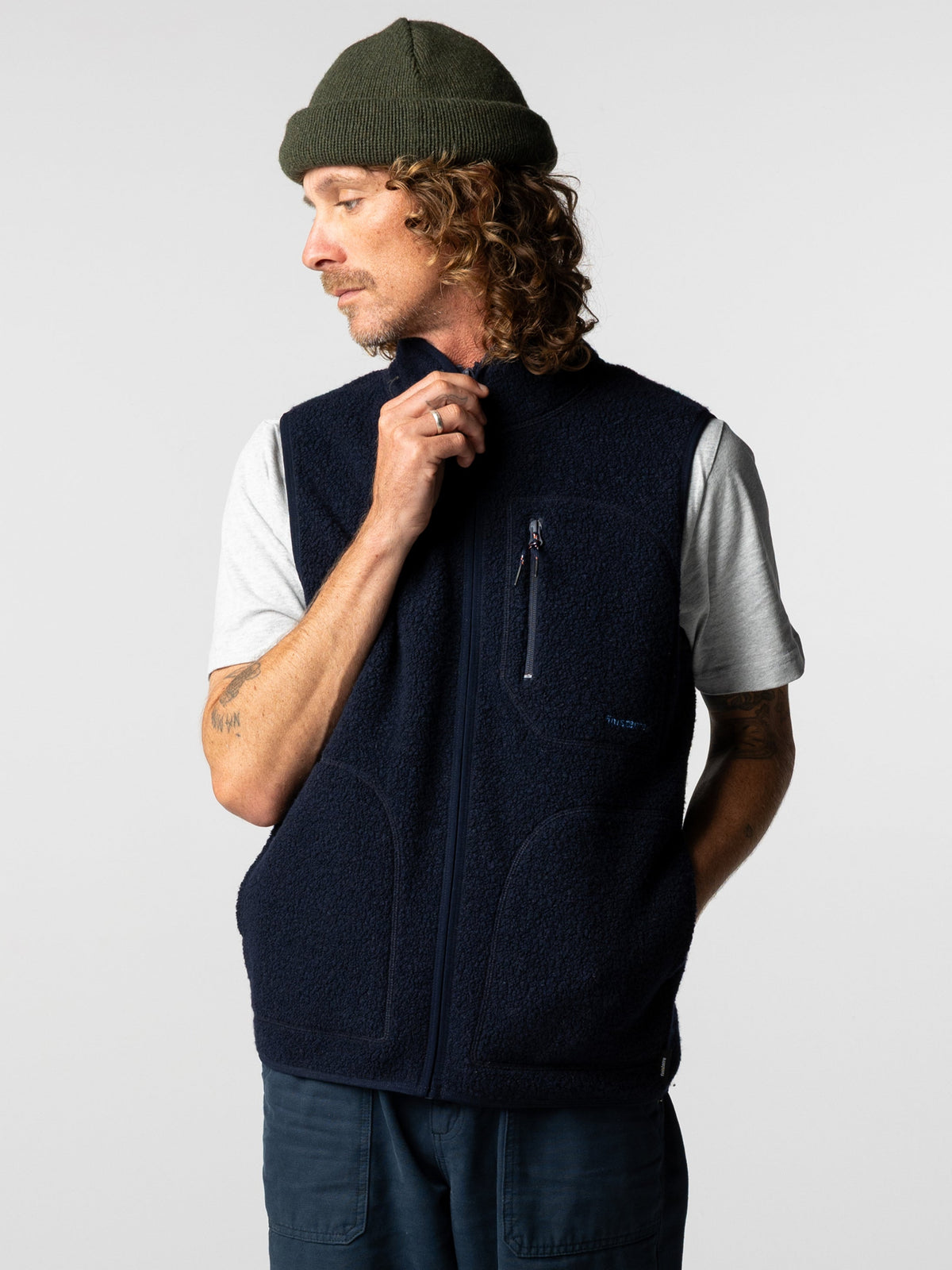 Men's Portell Wool Fleece Gilet - Image 2
