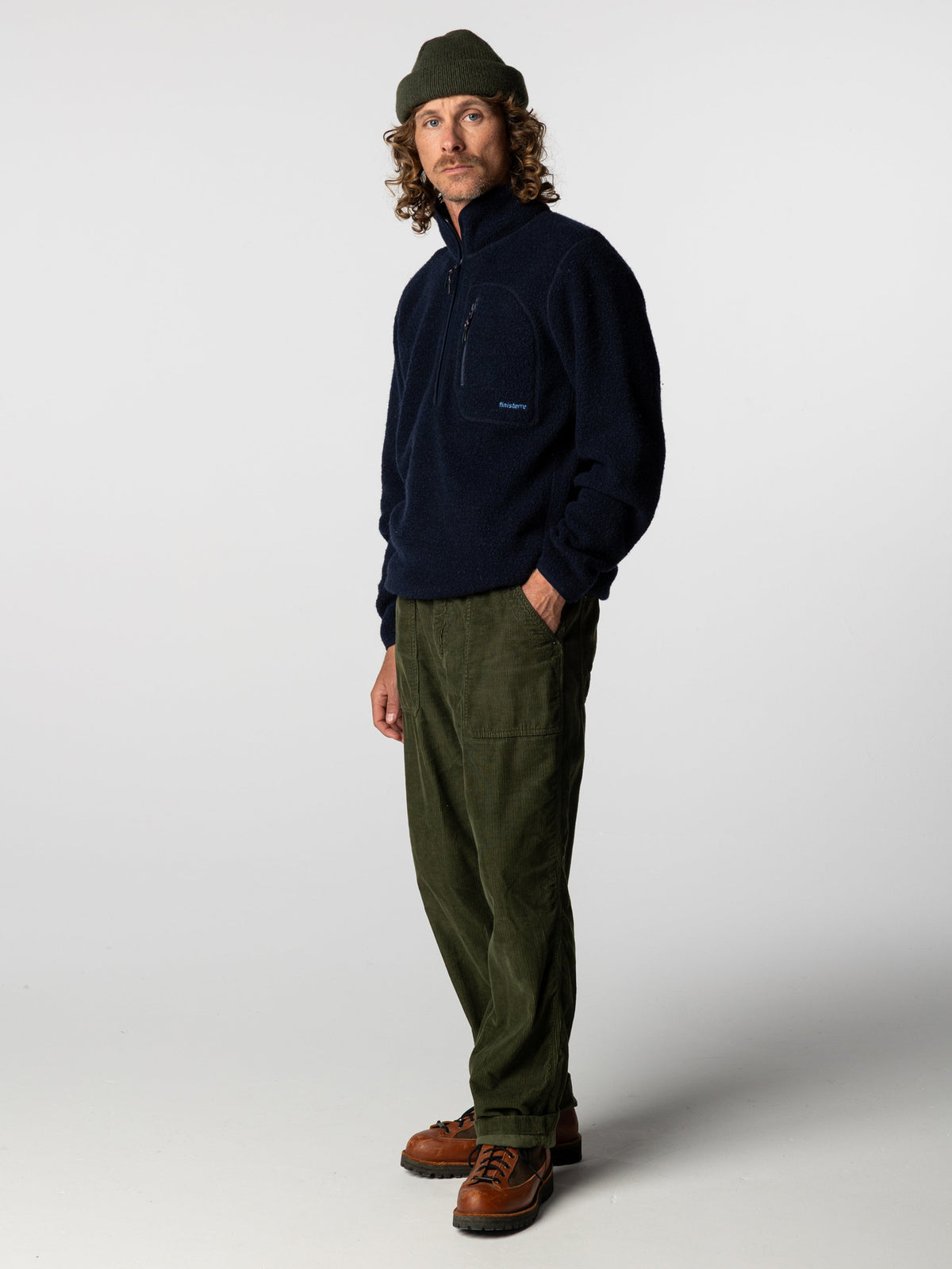 Men's Portell Wool 1/4 Zip Fleece - Image 4
