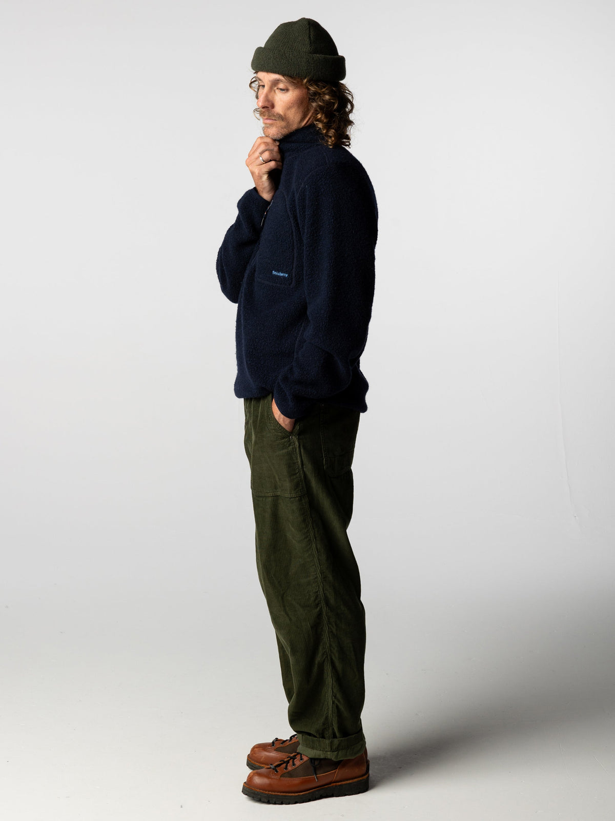 Men's Portell Wool 1/4 Zip Fleece - Image 6