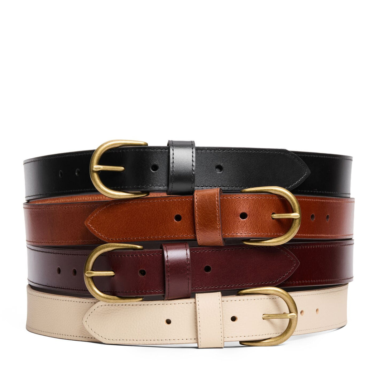 Women's Wide Loop Leather Belt - Image 13