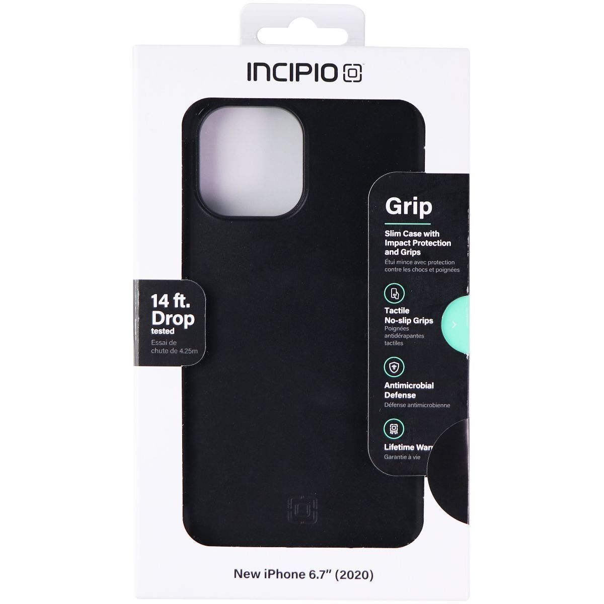 Incipio Grip Protective Case for Apple iPhone 12 Pro Max - Black - New - Image 4