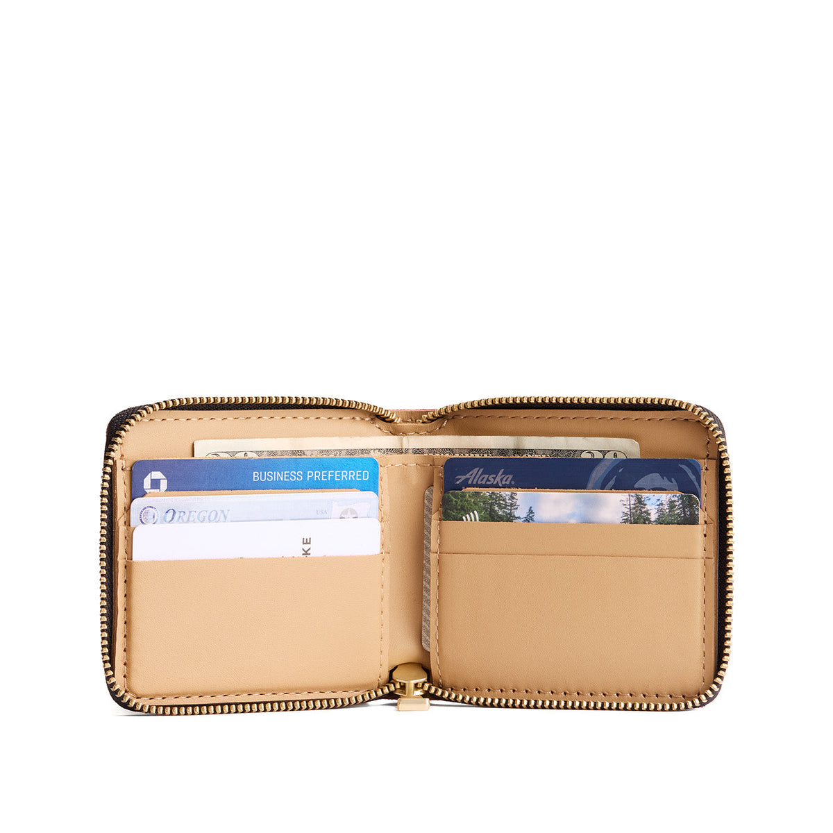 Small Zipper Bifold Wallet - Image 12