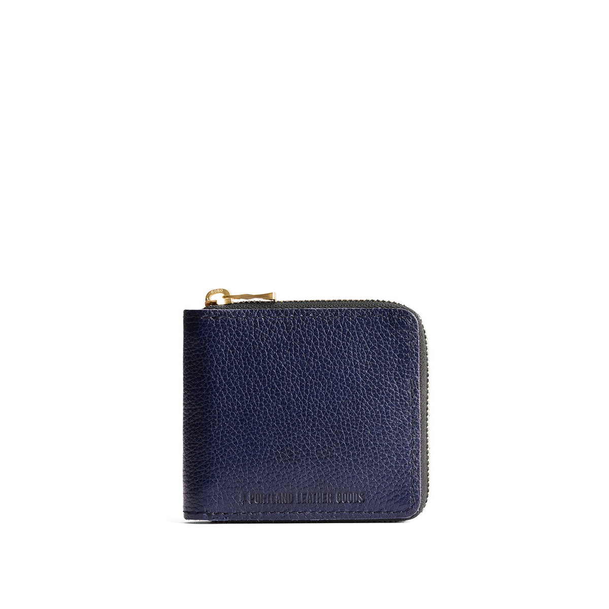 Small Zipper Bifold Wallet - Cobalt