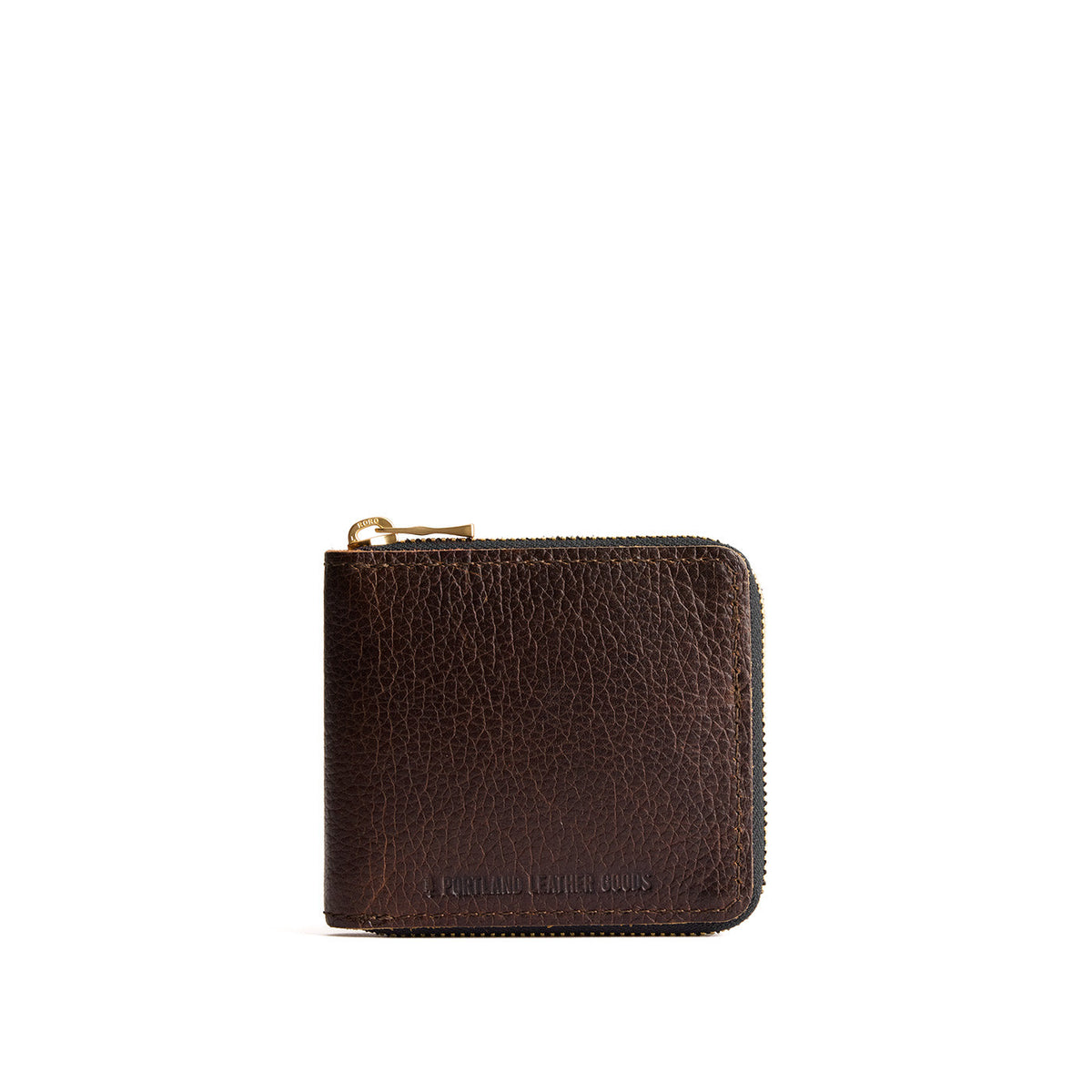 Small Zipper Bifold Wallet - Coldbrew
