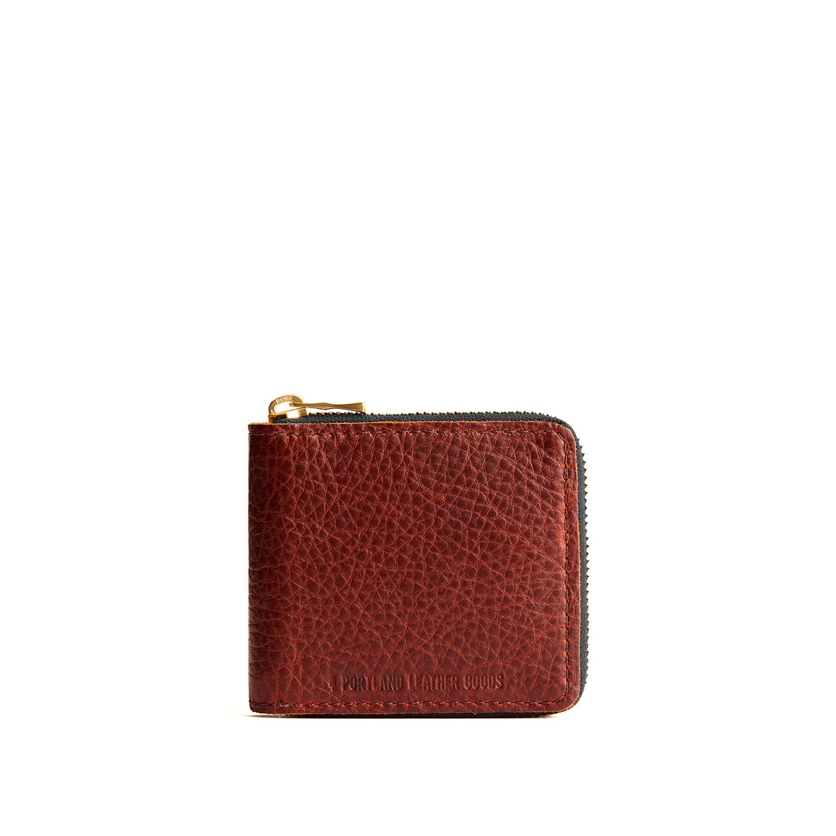 Small Zipper Bifold Wallet - Nutmeg