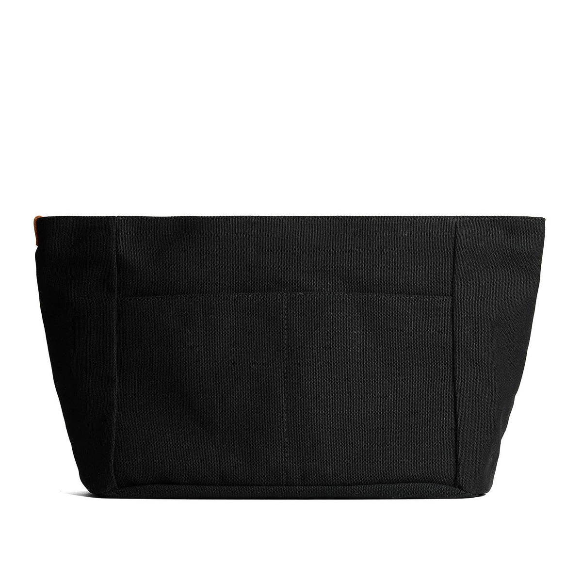 Canvas Purse Organizer - Black / Zipper / Large