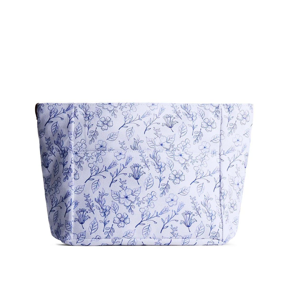 Printed Canvas Purse Organizer - Marbella / Zipper / Medium